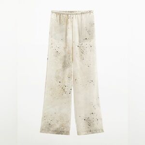 Printed wide leg pant by Zara M